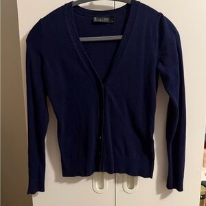 New York & Company Women's Navy Cardigan XS